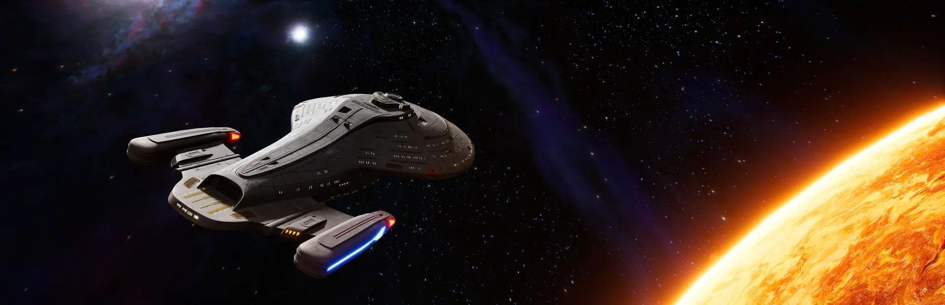 Star Trek: Voyager - Across the Unknown background